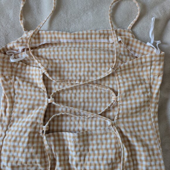 3/$30 Cute plaid mini dress - Picture 4 of 6